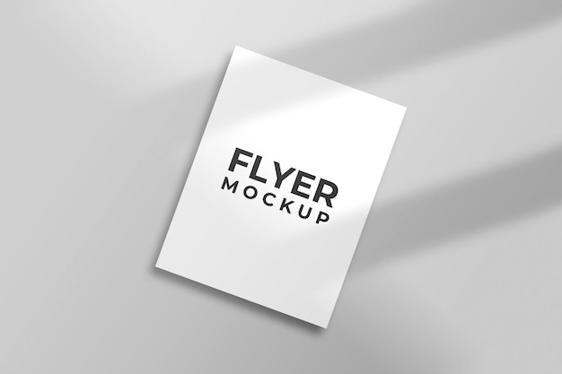 Flyers-mockup met schaduwoverlay