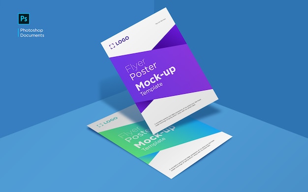 Flyers Mockup ontwerpsjabloon