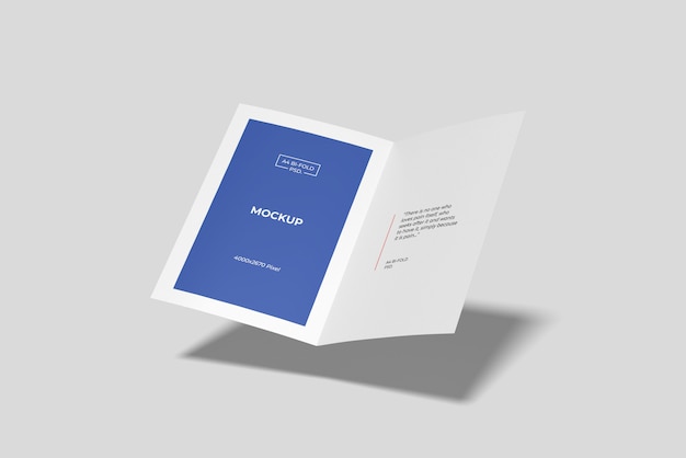 Flying A4 bi-fold mockup