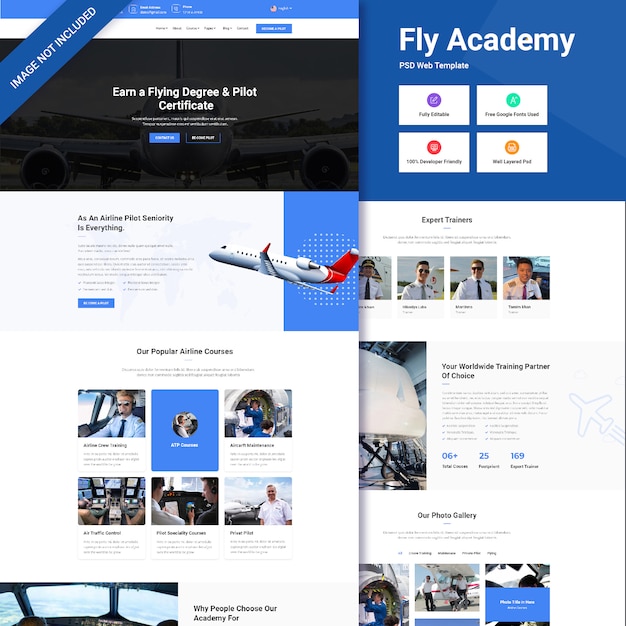 Flying academy template