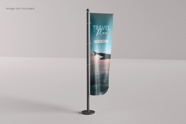 Flying banner mockup