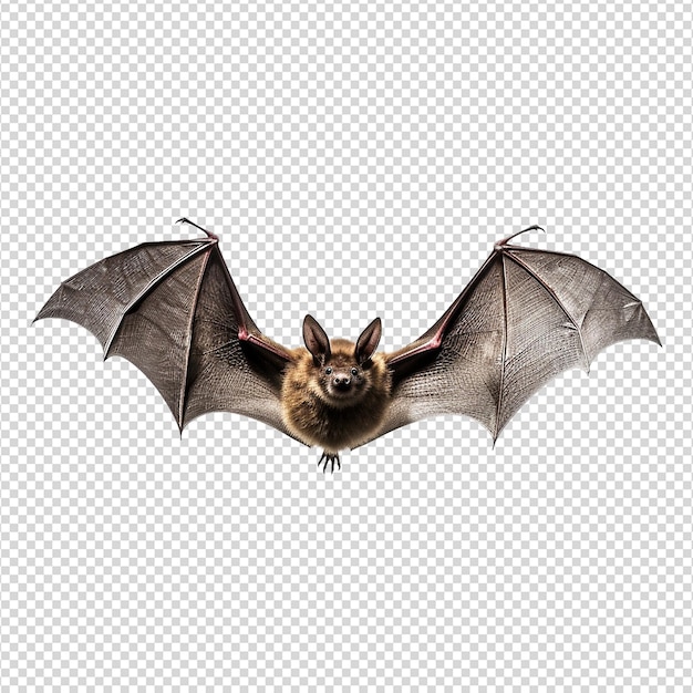 PSD flying bat isolated on transparent background