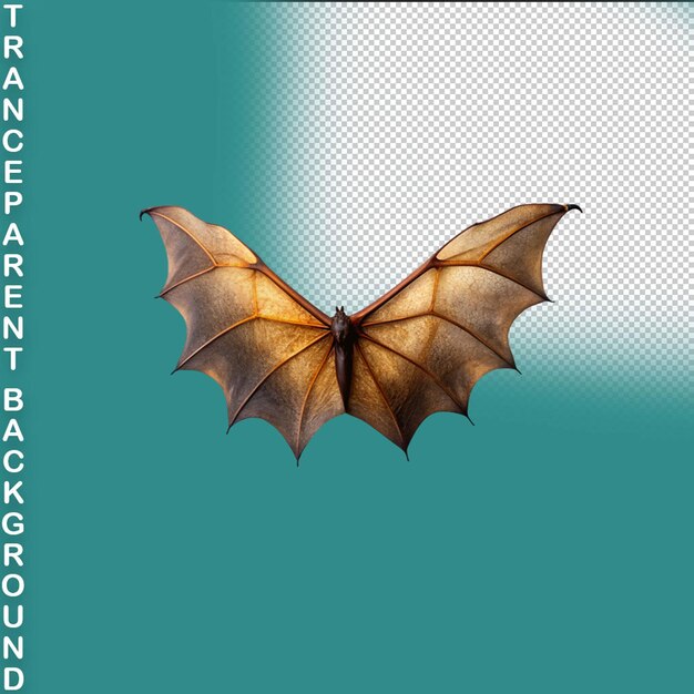 PSD flying bat isolated on transparent background