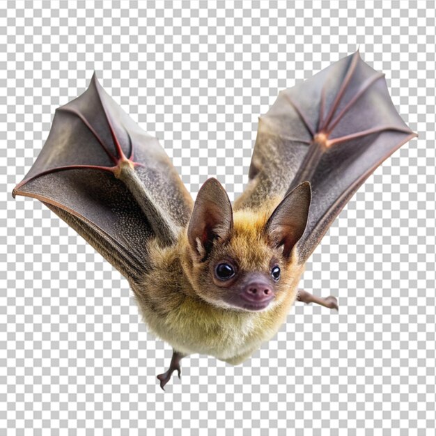 PSD pipistrello volante isolato su uno sfondo trasparente