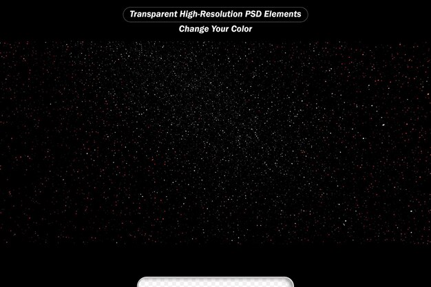 PSD flying dust particles on black backgrounds