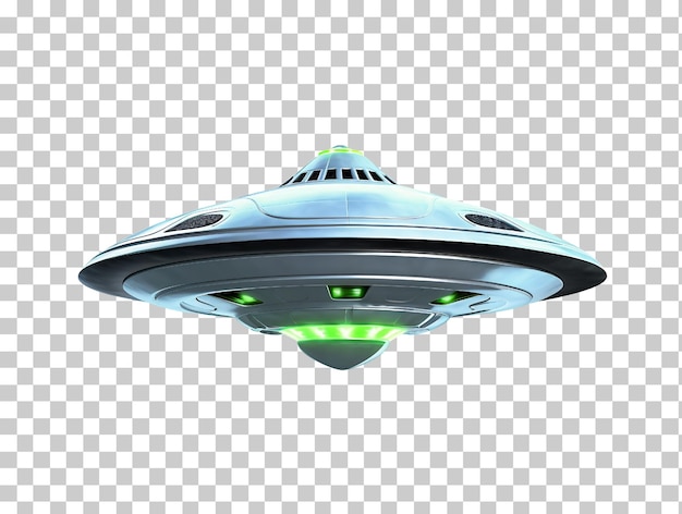 PSD flying saucer ufo uap isolated on transparent background png psd