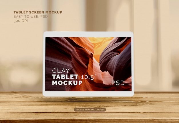 Flying tablet mockup