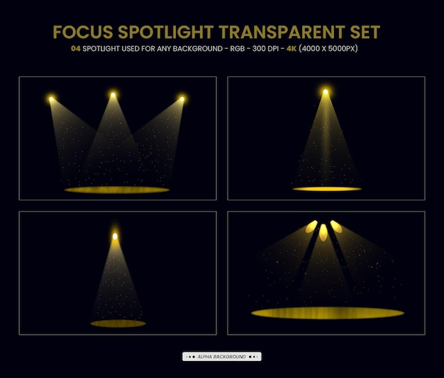 PSD focus spotlight effect achtergrondontwerp