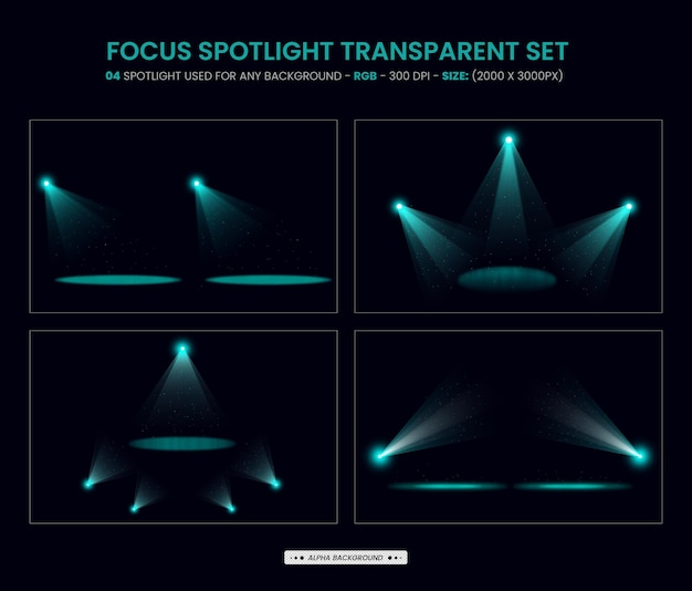 Focus Spotlight Effect Background Design Premium Psd