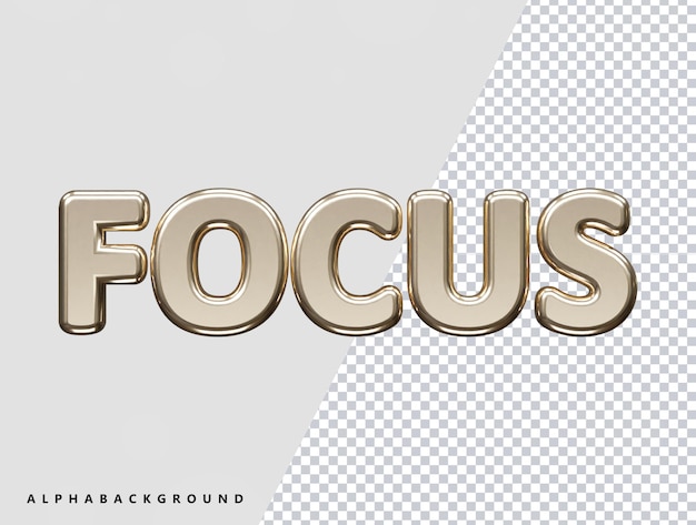 PSD focus tekst effect vector illustratie transparant element