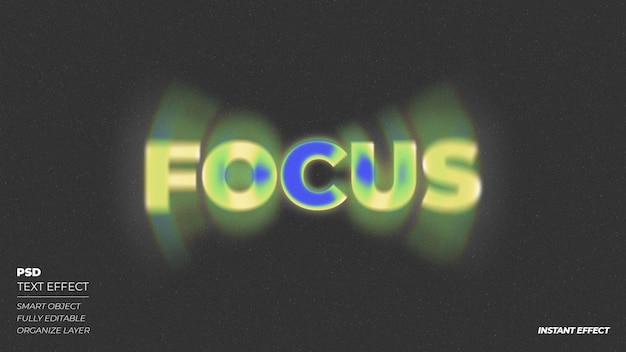 Focus teksteffect