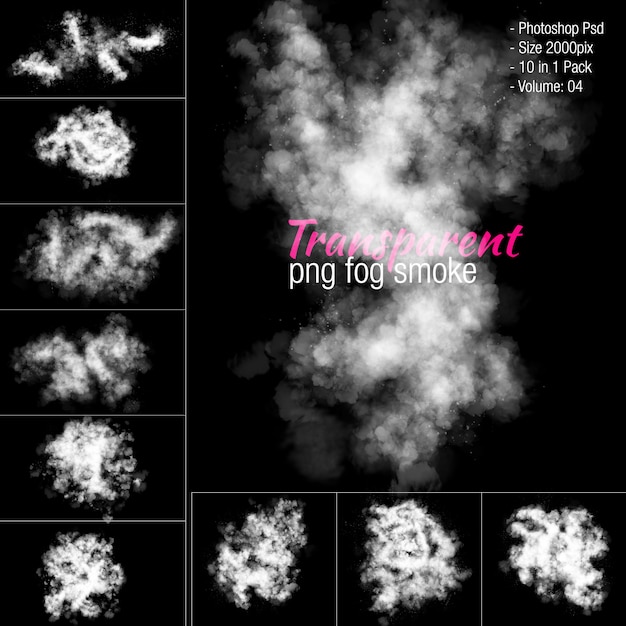 PSD collazione del fumo di nebbia