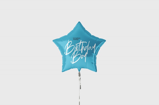 Foil Balloon Mockup