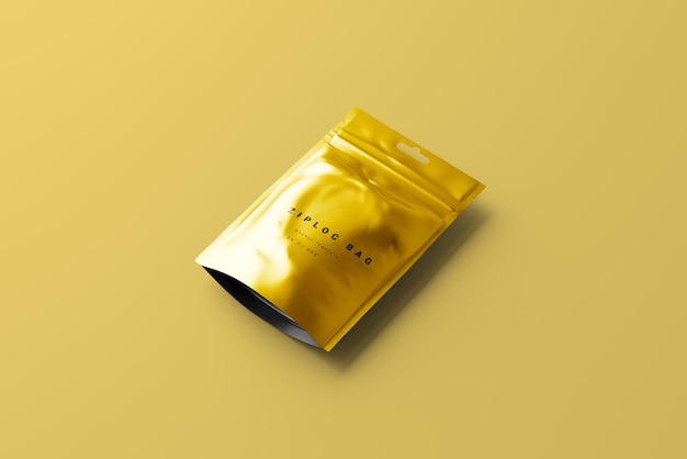 Foil packaging mockup