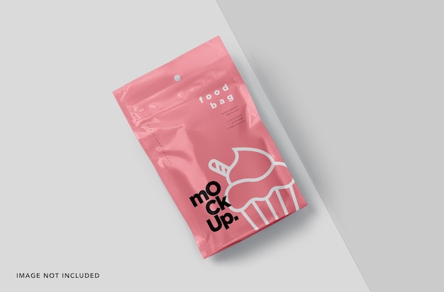 Foil stand up packaging pouch mockup