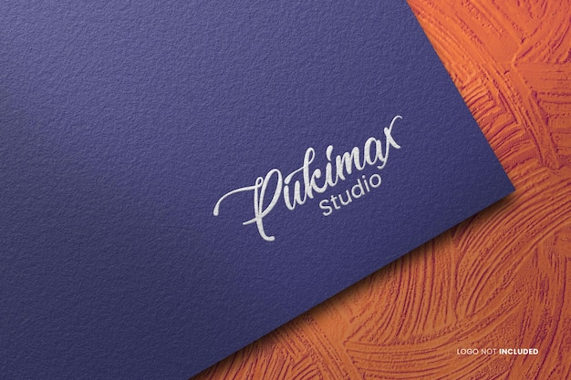 Foils logo mockup psd