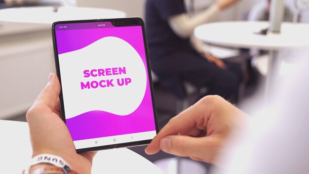 fold mobile mockup fold screen mockup psd mockup samsung mobile mockup phone mockup
