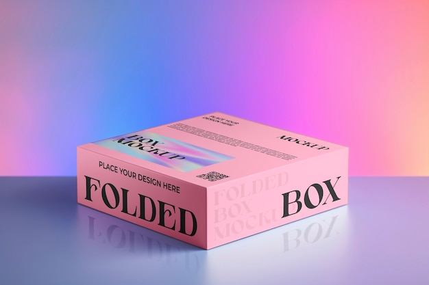 Folded box mockup