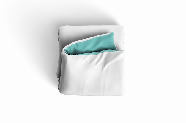 Folded Duvet Mockup Realistic Bedding PSD