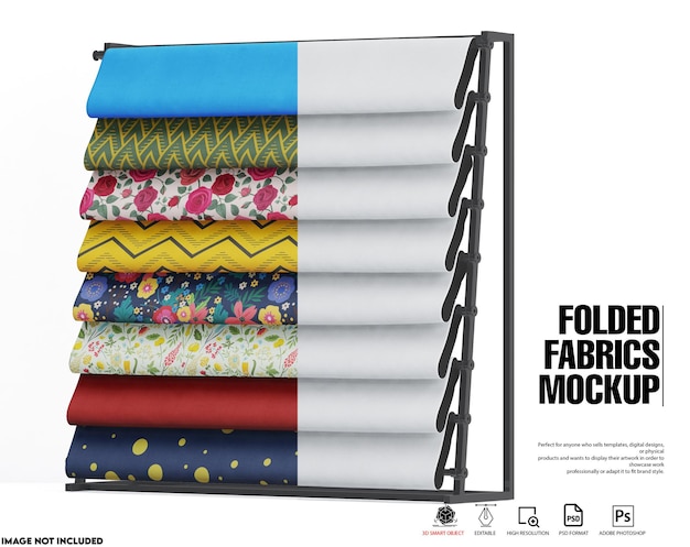 Folded Fabrics Mockup