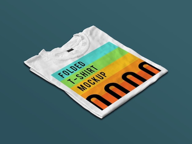 Folded t shirt mockup front view t shirt mockup with background