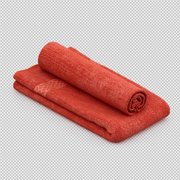 Folded towels 3d isolated render