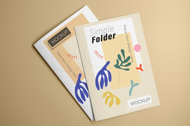 Folder brochure mockup