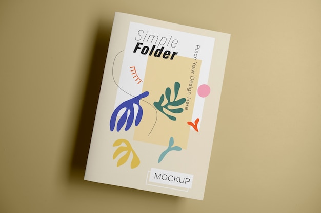 PSD folder brochure mockup