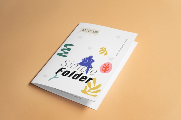Folder brochure mockup