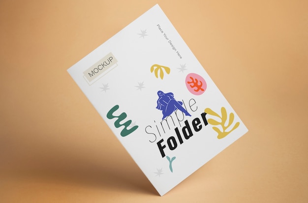 PSD folder brochure mockup