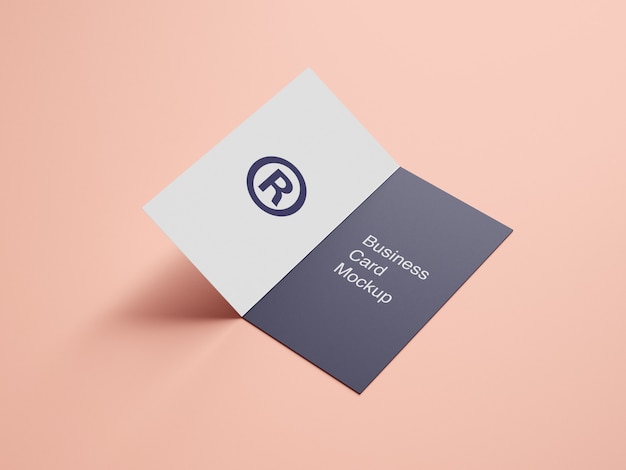 Folder business card mockup