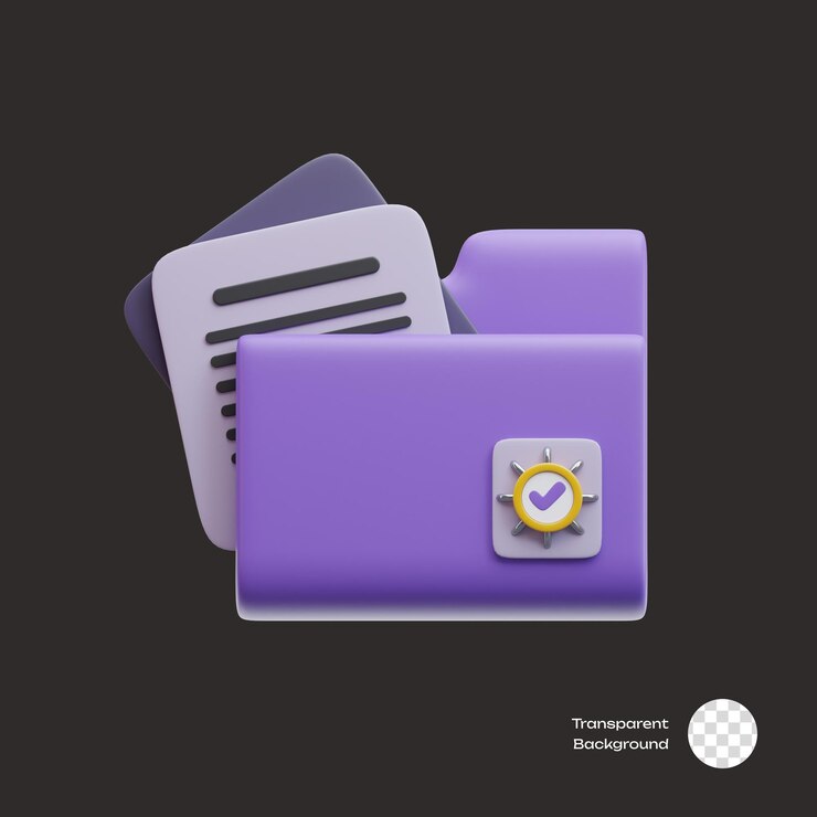 PSD folder files 3d icons