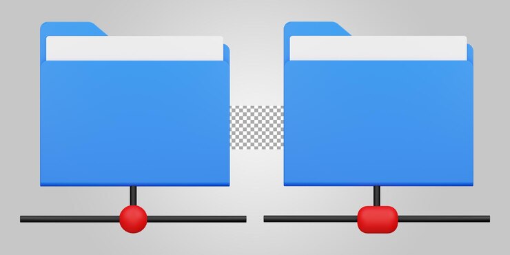 PSD 투명한 배경에 폴더 잠금 3d 렌더링