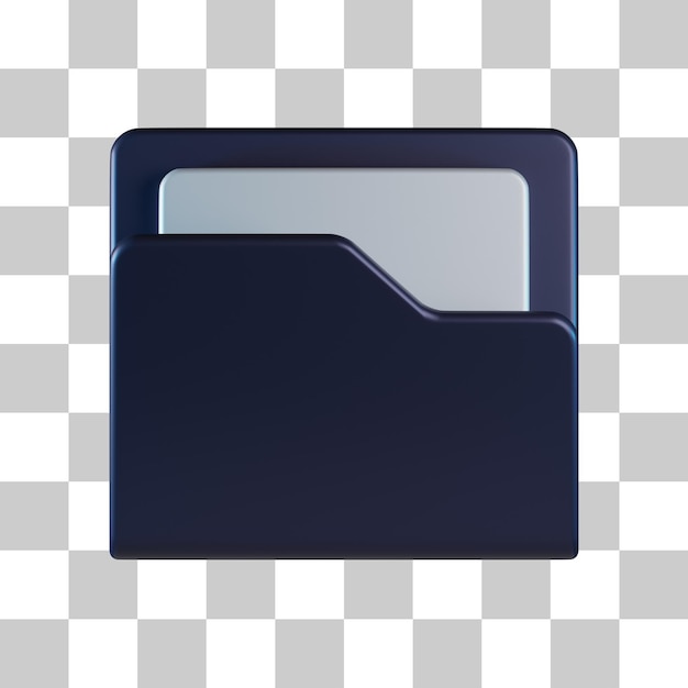 PSD folder open 3d icon