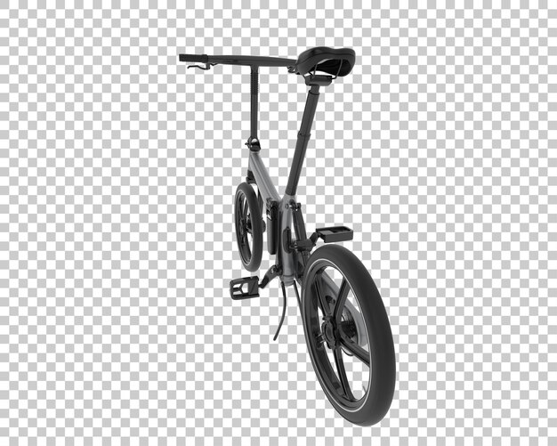 PSD folding electric bike isolated on transparent background 3d rendering illustration