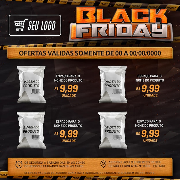 PSD folheto black friday