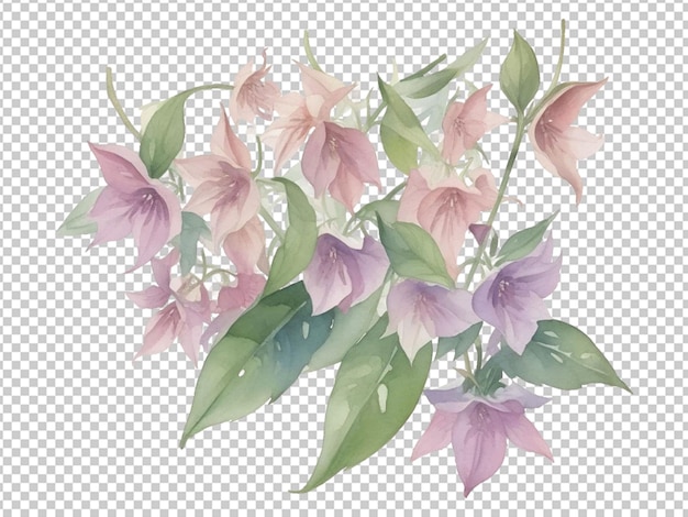 PSD foliage calanthe leaf watercolor