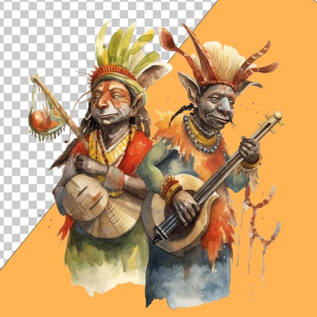 PSD folklor tikoloshe png ilustracja