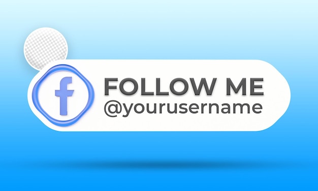 PSD follow us on facebook social media lower third banners template