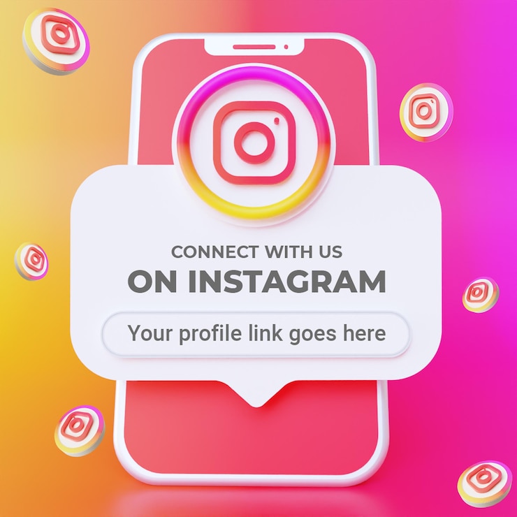 follow us on instagram social media square banner template