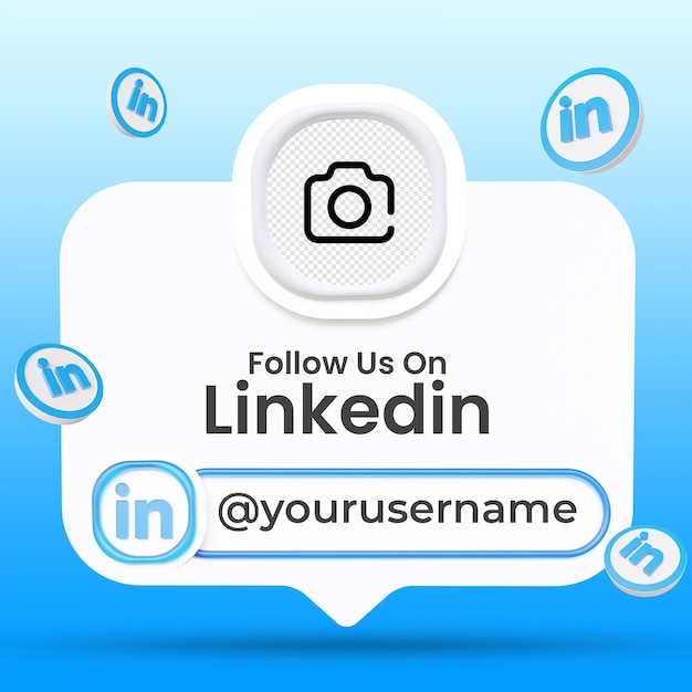 Подпишитесь На Нас В Linkedin Социальных Сетях В Шаблоне Нижней.
