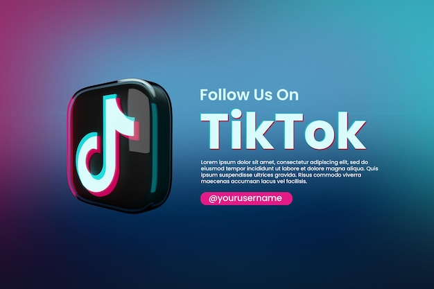 Seguici su tiktok per i post sui social media