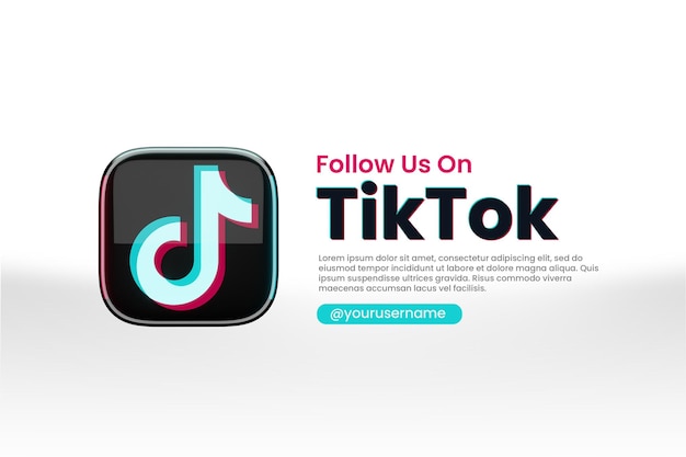 Seguici su tiktok per i post sui social media