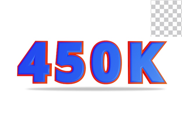 follower and subscribers 3d rendering texts effect