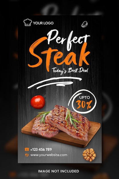 PSD food ads banner design