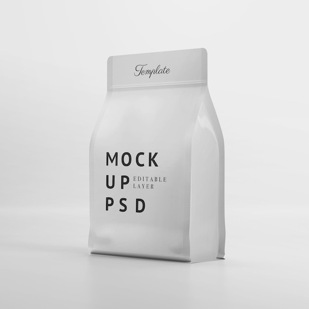 Food bag isolated mockup