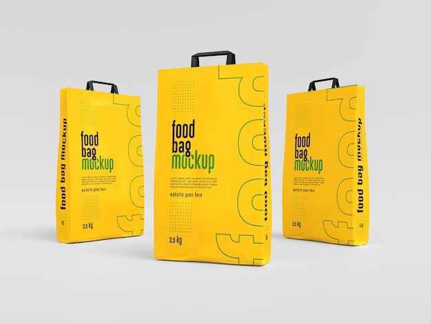 Food Bag Packaging Mockup