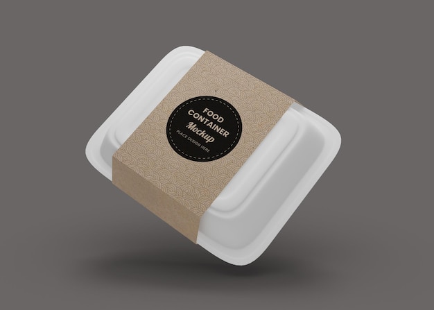 PSD food box delivery mockup