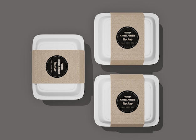 Food box delivery mockup