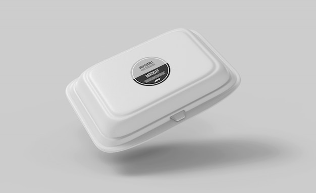 Food box packaging mockup